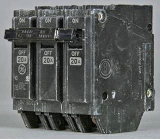 GE Distribution GE 3P 80A 240V Plug-In Circuit Breaker, THQL32080