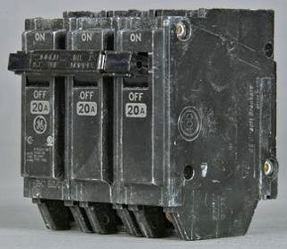 GE Distribution GE 3P 80A 240V Plug-In Circuit Breaker, THQL32080