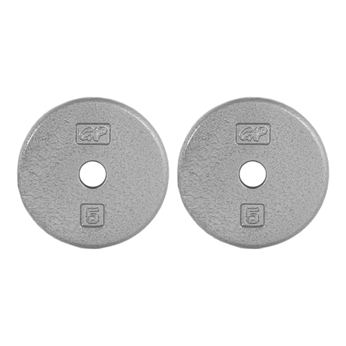 Image of CAP Barbell Standard 1-Inch Cast Iron Weight Plates - Singles & Sets | 1.25-50 lbs | Multiple Options
