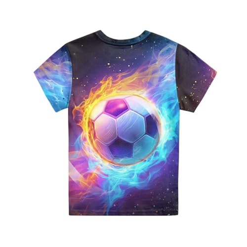 Image of JEOCODY Boys Girls Graphic Tees Funny 3D Printed Short Sleeve T-Shirts 3-16T