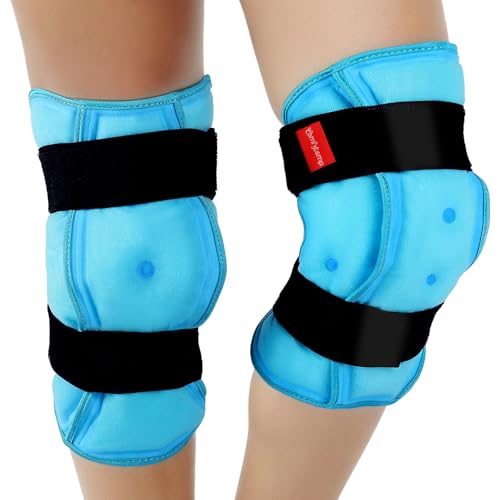 Image of Comfytemp 3D Knee Ice Pack Wrap for Injury Reusable Gel, FSA Eligible HSA, Knee Hot Cold Therapy for Leg Pain Relief, Replacement, Arthritis, Recovery, After Surgery, Fathers Day Dad Men Gift, 2 Packs