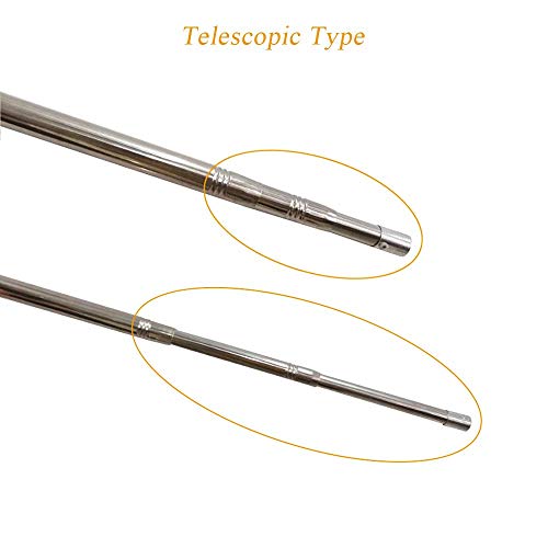 Yjingrui Telescopic Water Sampler Stainless Steel Pendulum Beaker Sampler Ladle 1000 Ml Water Sampling Pole Sampler Rod (0.73M?1.66M) #TOP6