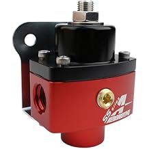 Aeromotive SS-Series Carbureted Fuel Pressure Regulator with ORB-06 Inlet/Outlet Ports for Carb Engines - 1/8" NPT Gauge Port, Dead-Head Fuel Pump Regulator for Street & Racing Cars - 13201