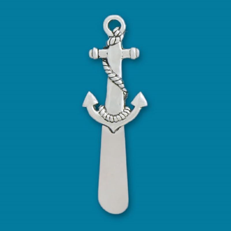 Basic Spirit Anchor Butter Spreader Knife, 4.5-Inch, Pewter