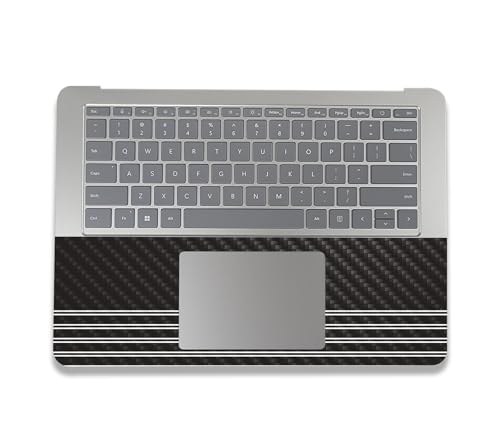Image of MightySkins Carbon Fiber Skin Compatible with Microsoft Surface Laptop Studio 2 (2023) Full Wrap Kit - Pinstripe | Protective, Durable Textured Carbon Fiber Finish | Easy to Apply | Made in The USA
