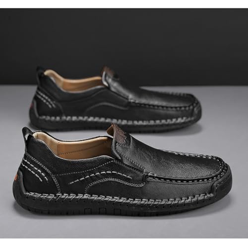 Men's Casual Leather Loafers, Shoes, Slip-in Dress Shoes, Walking Driving Shoes3
