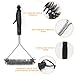 Fyfjur BBQ Cleaning Kit, 2 Pcs BBQ Cleaner Cleaning Brush with Stainless Steel Scraper, 2-in-1 Grill Brush for Barbecue Grill and Oven