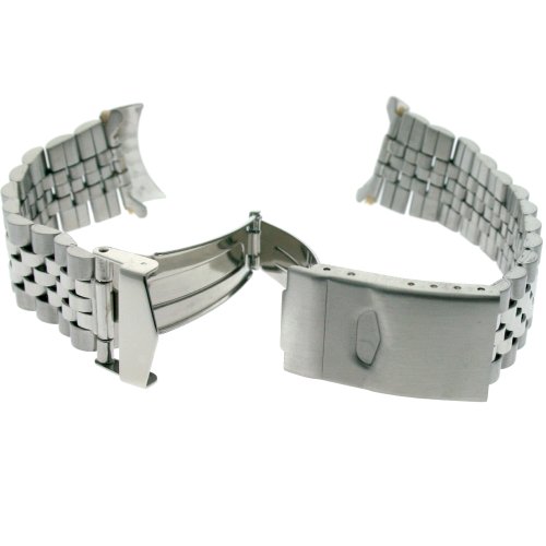 Tech Swiss Watch Band Stainless Steel Metal Adjustable Mens Fits 18-22 Millimeters End Pieces #TOP3