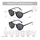 ZENOTTIC 2 Paare Polarisierte Sonnenbrille Damen Herren Retro Vintage Runde Quadratische Unisex UV400 Schutz