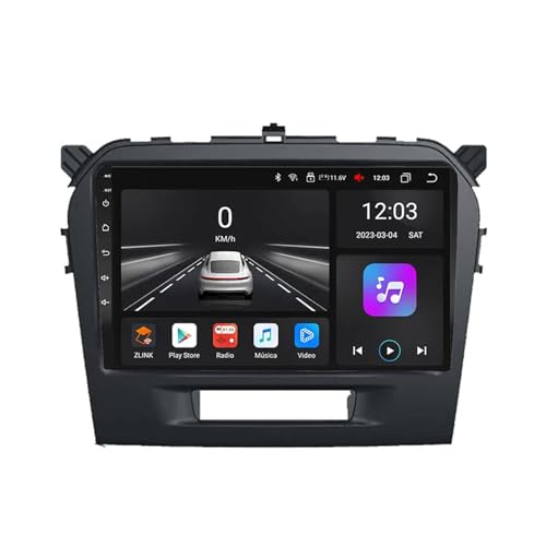 Pantalla Carplay Coche Inalámbrica para Suzuki Grand Vitara, Viajes Conectados con Mirror Link