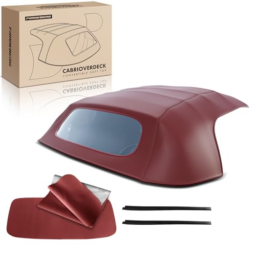 Frankberg Cabrioverdeck Softtop Verdeckbezug Rot Kompatibel mit Boxster 986 2.7L-3.2L Benzin 1996-2002 Replace# PBl3003