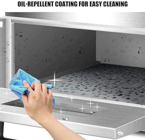 Commercial Electric Pizza Oven - Stainless Steel Single/Double Deck Countertop Toaster for Home & Restaurant, Outdoor BBQ Pizza Maker, High-Efficiency CookinghkMBJ17796