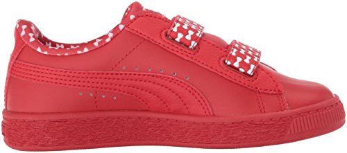 PUMA Puma Unisex Sesame Street Bask Elmo Mono V Inf Casual Athletic Sneaker (Toddler), High Risk Red, 4 M US Toddler