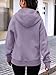 Trendy Queen Womens Zip Up Hoodies Fleece Jackets Oversized Sweatshirts Fall Fashion Outfits Sweaters Winter Clothes 2025 Purple L