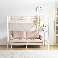 Amazon｜ロフトベッド ハイタイプ ロータイプ 変更可能 パイプベッド