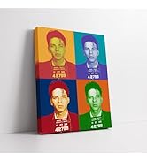 Poster Master Singer Mugshot Canvas - Retro Celebrity Print - Musician Art - Colorful Wall Design...