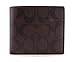 Coach 74993 Mens Signature Pvc Wallet Mahogany/brown