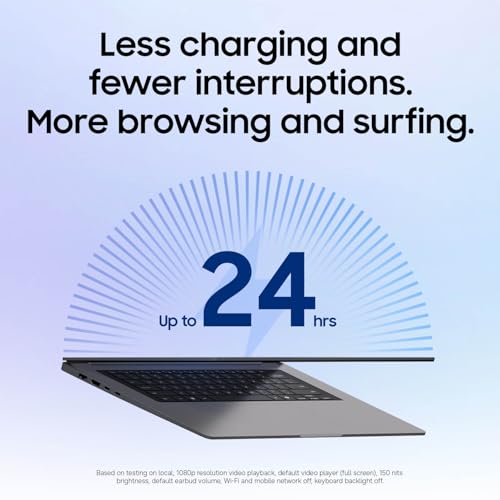 Image of Samsung 14 inch Galaxy Book6 U7 PC Laptop Computer, Intel Processor, 16GB /512GB, Full HD+ Display, Dolby Atmos Speakers, Slim, Light, 2 Year Warranty, Gray
