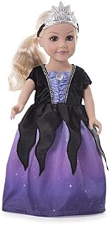Little Adventures Sea Witch Doll Dress with Crown - Doll Not Included - Machine Washable Child Pretend Play and Party Doll Clothes with No Glitter