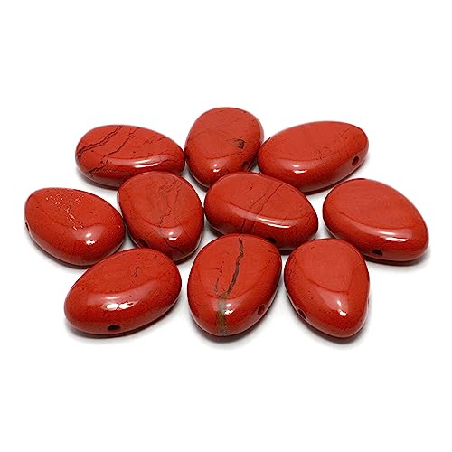 Red Jasper Drilled Tumble Stone