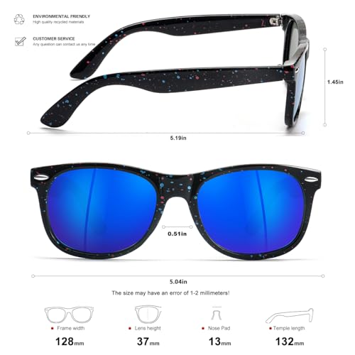 Image of SEKKAF Kids Polarized Sunglasses for Boys Girls,Retro Toddler Sun Glasses UV Protection Shades
