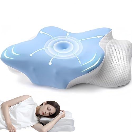 AAFGVC SOYA-Paris SOYA 3.0 Pillow-Confort Cervical Hauteur Ajustable et Mousse à mémoire – Idéal pour Toutes Positions de Sommeil (Blue *1,62 * 37.3 * 14.4 * 9cm)