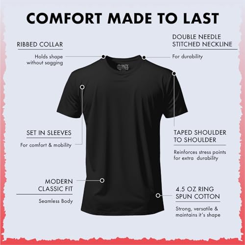 Salty Bones Born to Fish Forced to Work Fishing Boat Graphic T-Shirt, 100% Ringspun Cotton, Classic Fit, Printed in USA4