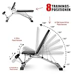 Transformer 3in1 Hantelbank – Intelligentes Umbausystem, vollwertiges Curpult für Bizepstraining und Rückentrainer für Hyperextensions, Beinhalterung für Bauchtraining, inkl. Trainingsposter, Trainingsplan und Ratgeber – Bild 4