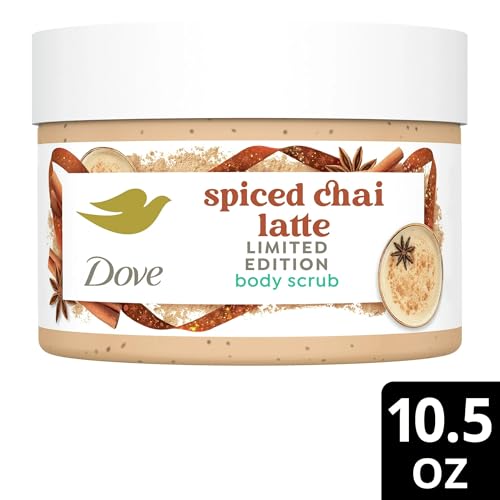 Dove Exfoliating Body Scrub – Spiced Chai Latte, Deeply Nourishing Exfoliant with ¼ Moisturizing Cream, 10.5 oz - image 4