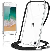 Pnakqil Cover con Cordino per Apple iPhone 13 Pro 6,1, Custodia TPU