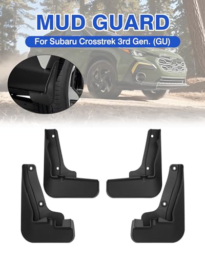 Image of Autorder Mud Flaps Fit for 2024-2026 Subaru Crosstrek Base /Premium /Sport /Limited Accessories(Not Fit Crosstalk Wilderness) Splash Guards Mudflap Fender Flares Front and Rear Mud Guard Set 4PCS