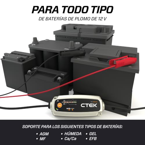 Miniatura 4 de Ctek Mxs 5.0, Cargador Batería 12v 5a Con Compensación De Temperatura Incorporada, Cargador De Batería De Coche Y Moto, Cargador Inteligente Baterias, Mantenedor De Batería Con Opción De Agm Dedicada