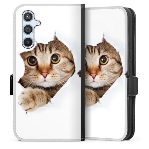 Étui pour Samsung Galaxy A54 5G DeinDesign à rabat magnétique chat