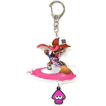 Amazon スプラトゥーン ガール パブロ イカす ラバーつき アクリルキーホルダー アニメ 萌えグッズ 通販