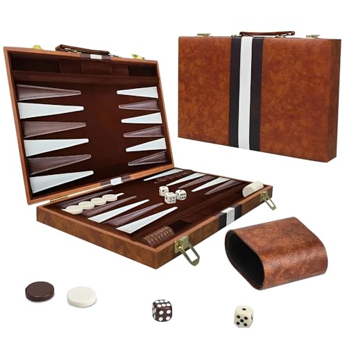 Backgammon de voyage portable 11 pouces, le cadeau idéal pour adultes