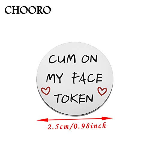 CHOORO Valentines Day Token Sex Game Gift Funny Mature Sex Token Gift for Husband Boyfriend (Cum on my K) - Thumbnail 2