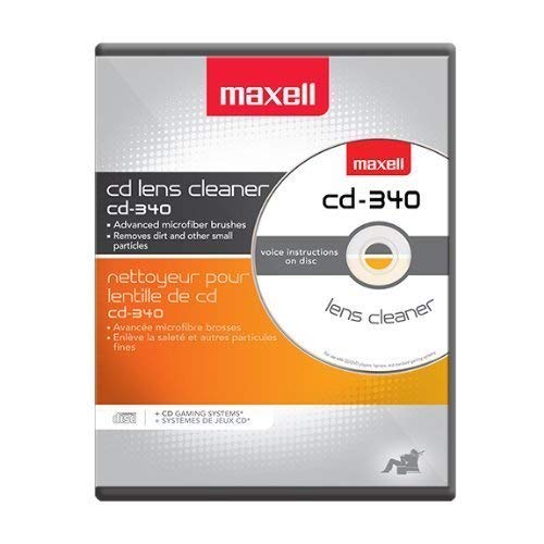 Maxell Dvd Only Lens Cleaner, With Equipment Set Up And Enhancement Features & Safe And Effective Feature Cd Player And Game Station Compact Disc Cleaner Cd-340 190048 Cd/Cd-Rom Laser Lens Cleaner #TOP2