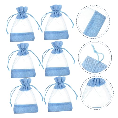 10 bolsas de rejilla con cordón rellenable para fragancia miniatura 7