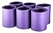 Can Coolers Non-Collapsible Foam Beverage Can Set of 6 Purple