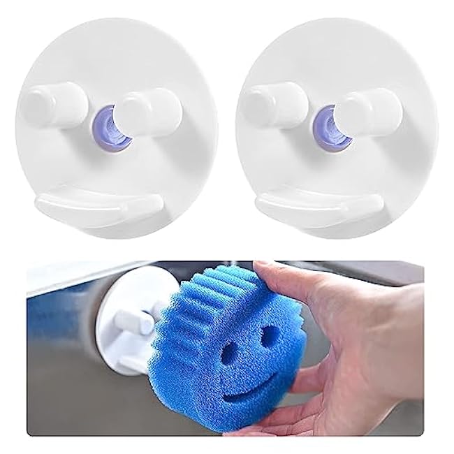 Smiling Face Sponge Holder Suction Cup Installation Holding Smile Sponges Organizer for Bathroom Kitchen Silk Accessory Sink Sponge Holder