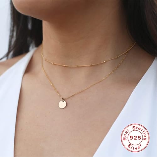 Collier double couche en zircon pour femme chic - 3