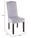 PS Global - Juego de 2 sillas de comedor Knockerback de terciopelo...