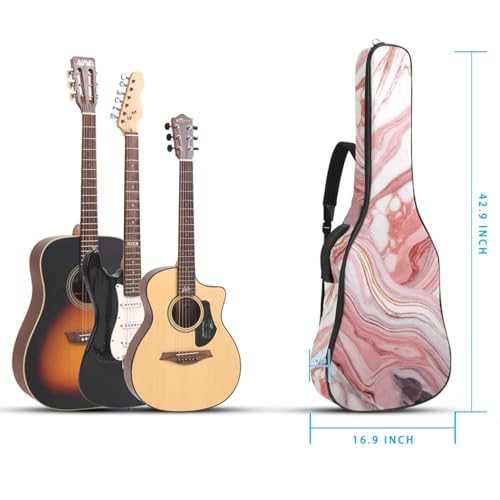 Sac pour guitare acoustique 101,6 cm imperméable à poches multiples - 5