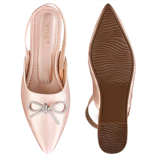 Image of The White Pole Slip on Slides Flat Mules Bellies Jutti Sandals for Women and Girls