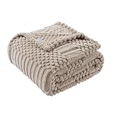 90x104 Inch Brown King Size Blanket - Soft & Fluffy Fleece, Neutral Tan Color, Cute & Aesthetic, Perfect for Sofa, Couch, Bed, Living Room & Bedroom, All-Season Use, Plush & Cozy Decorative Blanket