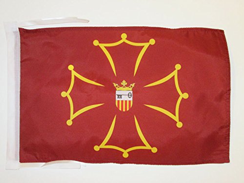 AZ FLAG Val d'Aran Flag 18'' x 12'' Cords - Valle d'Aran Small Flags 30 x 45cm - Banner 18x12 in