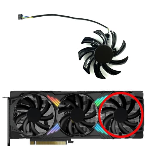 Ventilador T129215SU para PNY RTX4060ti 4070 XLR8 Verto Triple Ventilador