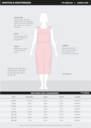 Image of Amazon Brand - Symbol Women's Casual Cotton Blend Waffle Calf Length Regular Fit Nighty (Available in Plus Sizes)