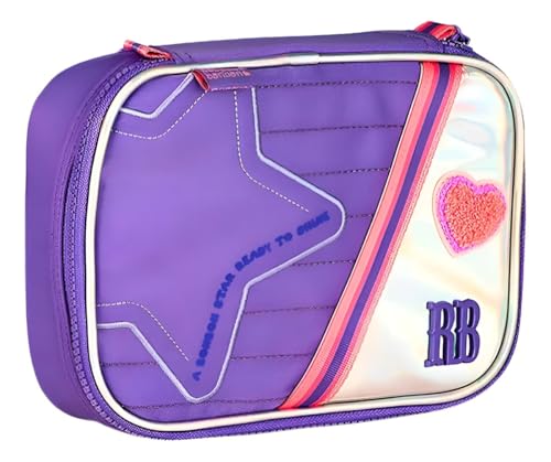 Estojo Holográfico Box Rebecca Bonbon Juvenil 36 Elásticos (LILAS)