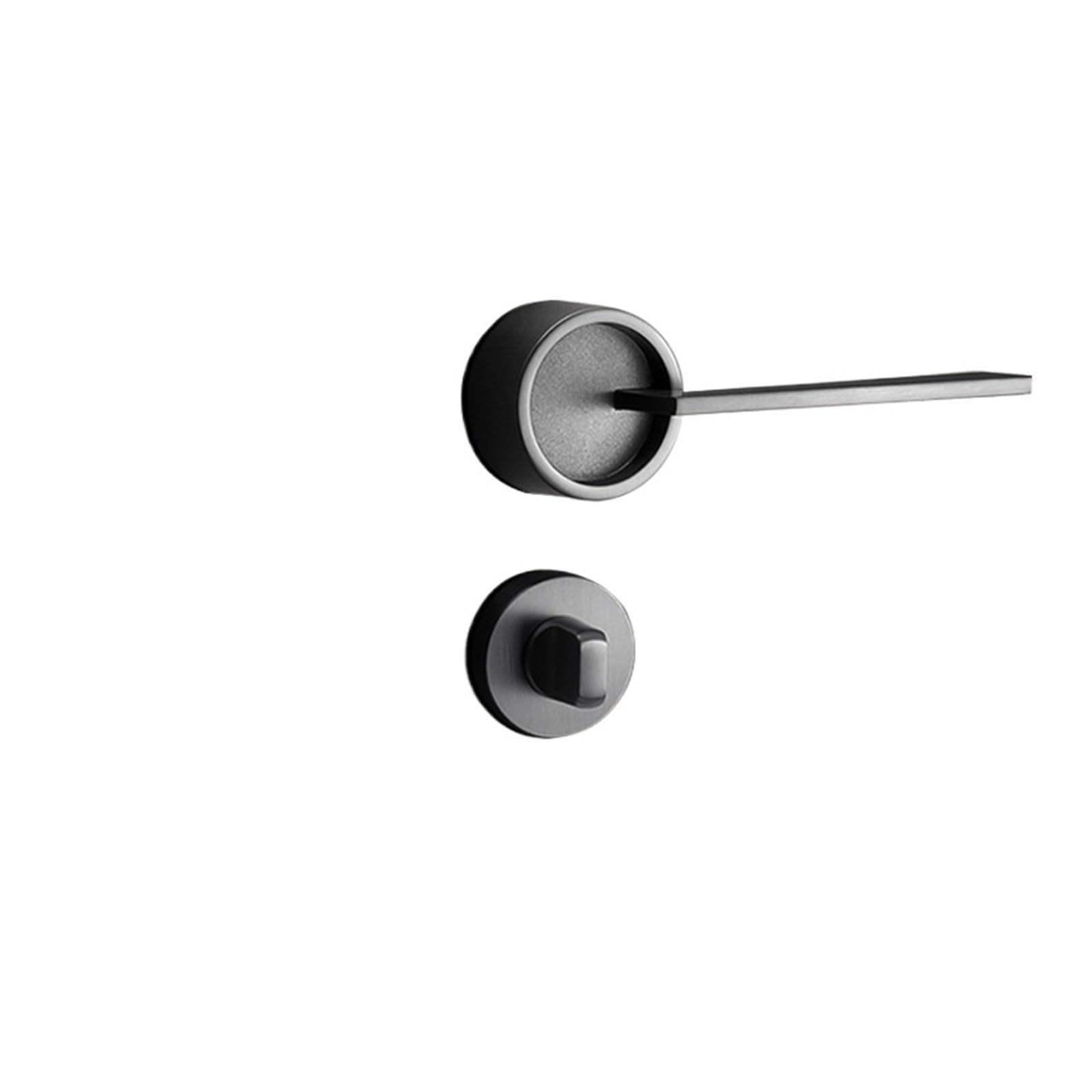 Serrure de porte invisible haut de gamme en alliage de zinc Steel Gray